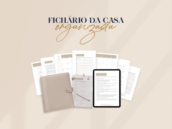 Capa do Curso  Fichário da Casa Organizada Gold